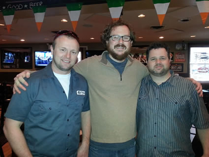 Jay Myer, Martin Guitar Regional Sales Rep - Mark Rohrer, Reno's Music - Brenden Hackett, Martin Guitar Sales Events Manager